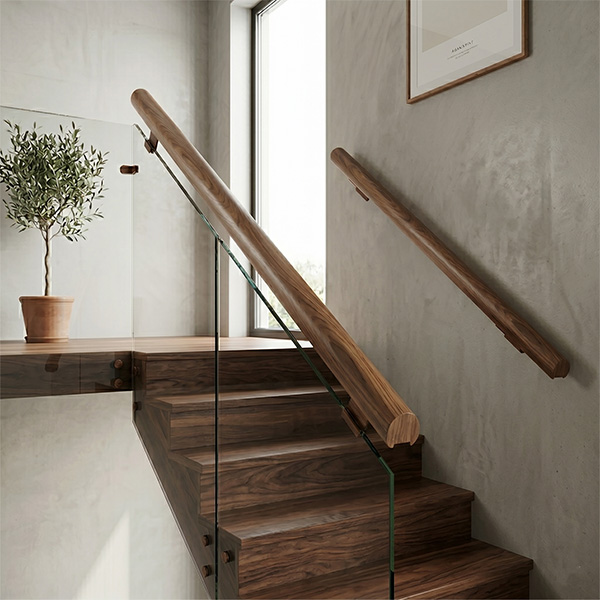 Pircher Corrimano in Ayous Tondo Noce D. MM50X3000 - PIRCHER OBERLAND - Immagine 2